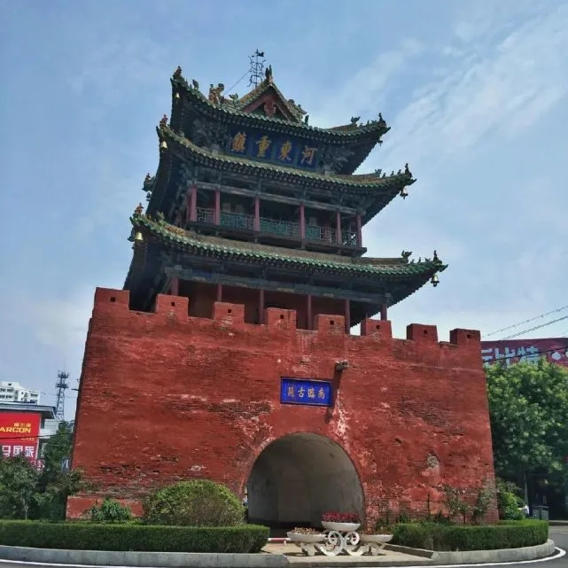A scenic view of Linfen Xixian Drum Tower