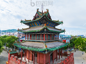 A scenic view of Linfen Xixian Drum Tower