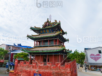 A scenic view of Linfen Xixian Drum Tower
