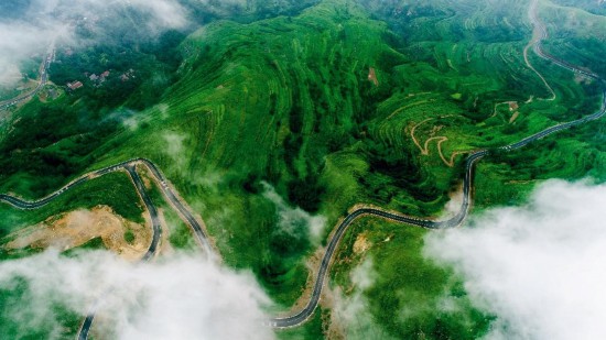 A scenic view of Linyi Beigoutou Yizhi