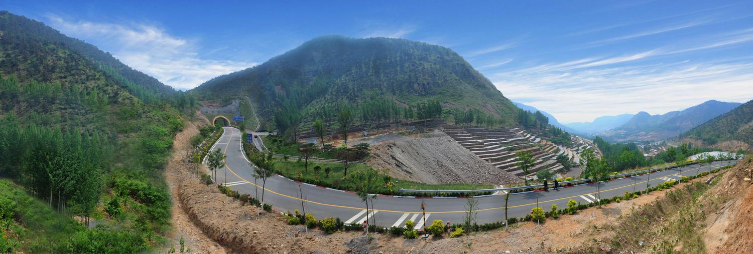 A scenic view of Linyi Beigoutou Yizhi
