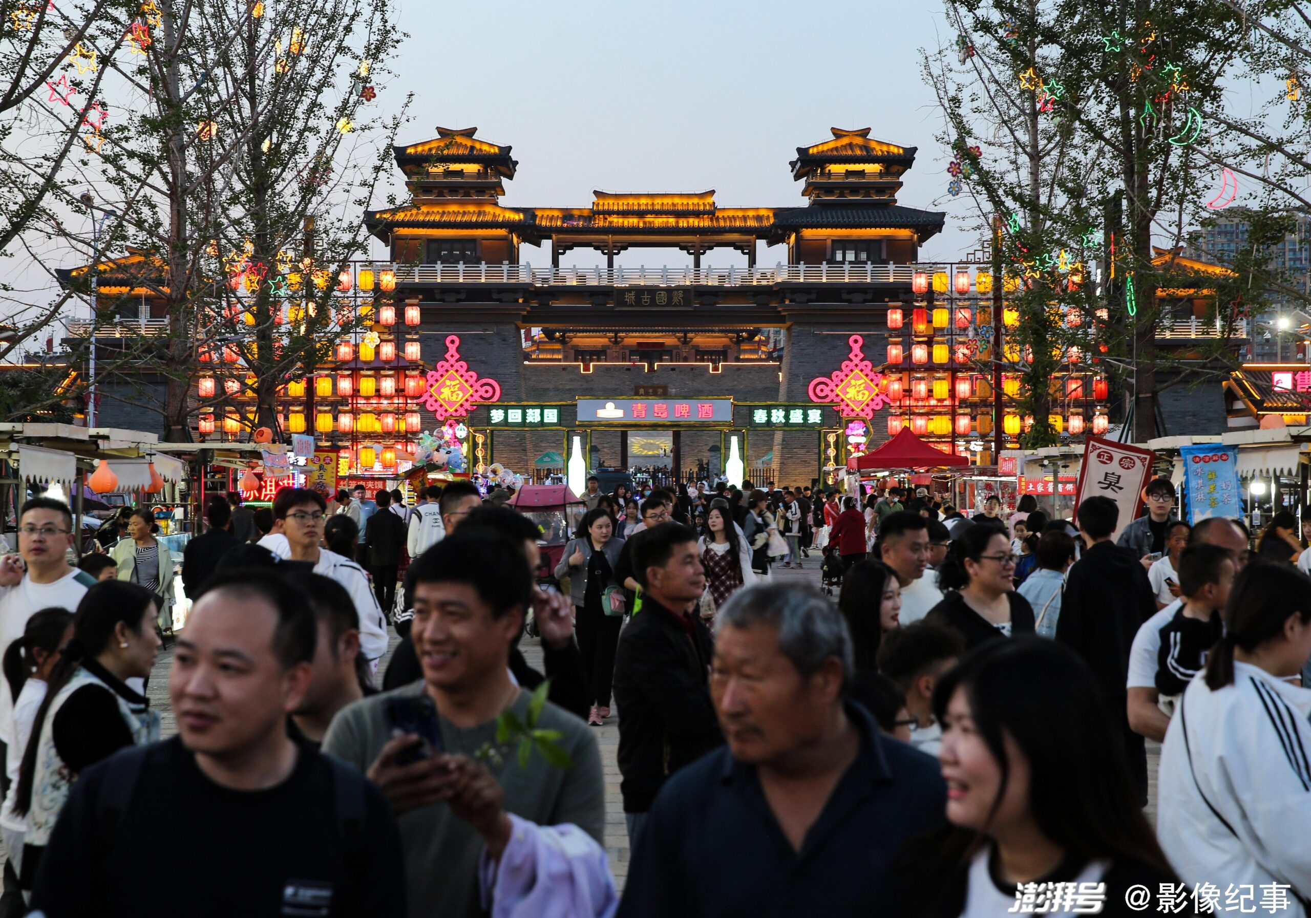 A scenic view of Linyi Tanguo Gucheng