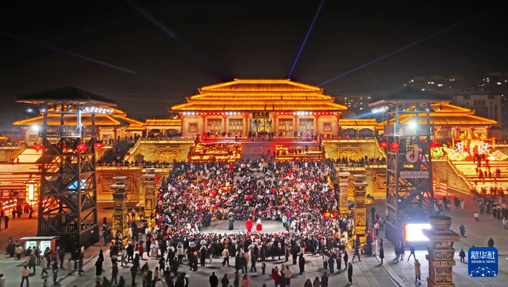 A scenic view of Linyi Tanguo Gucheng