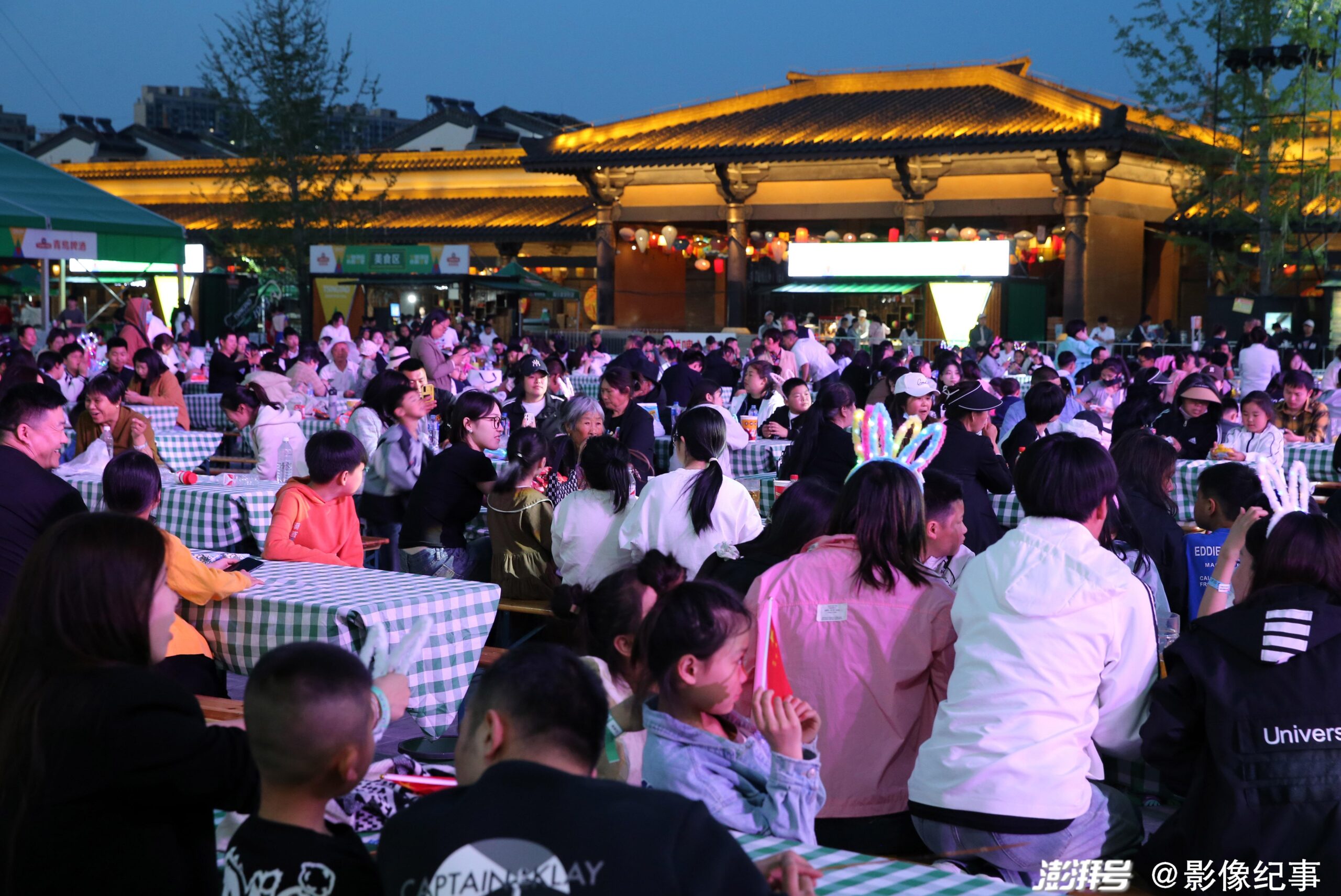 A scenic view of Linyi Tanguo Gucheng