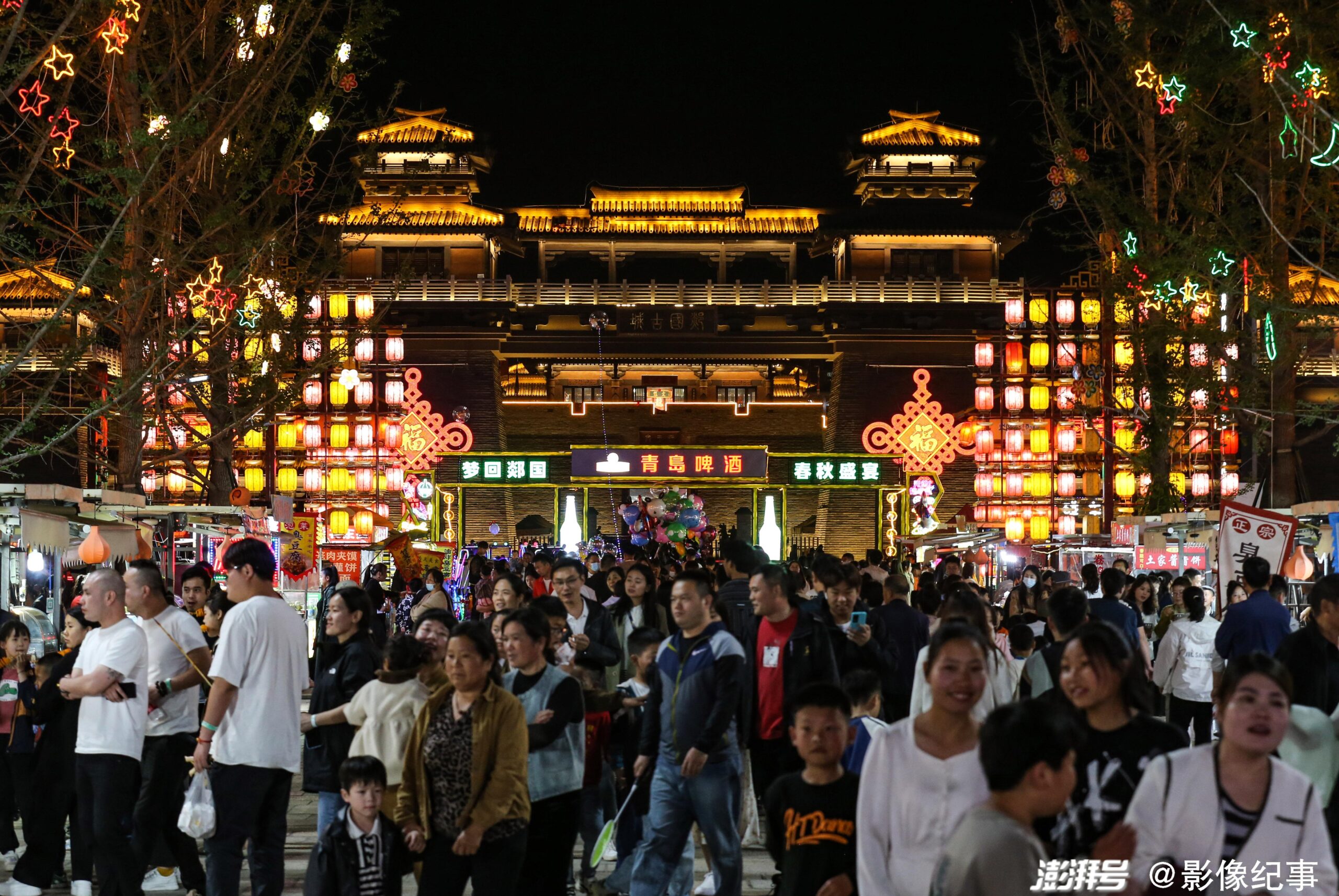 A scenic view of Linyi Tanguo Gucheng
