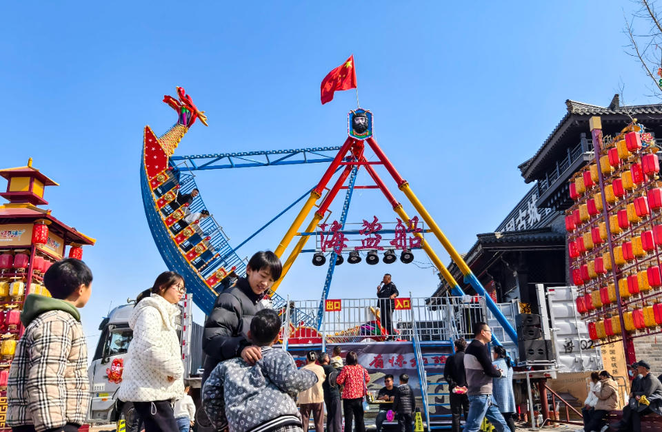 A scenic view of Linyi Tanguo Gucheng