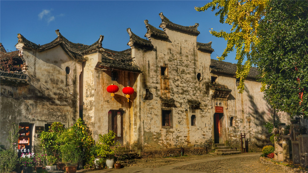 A scenic view of Lishui Heyangcun Xiangtu Jianzhu