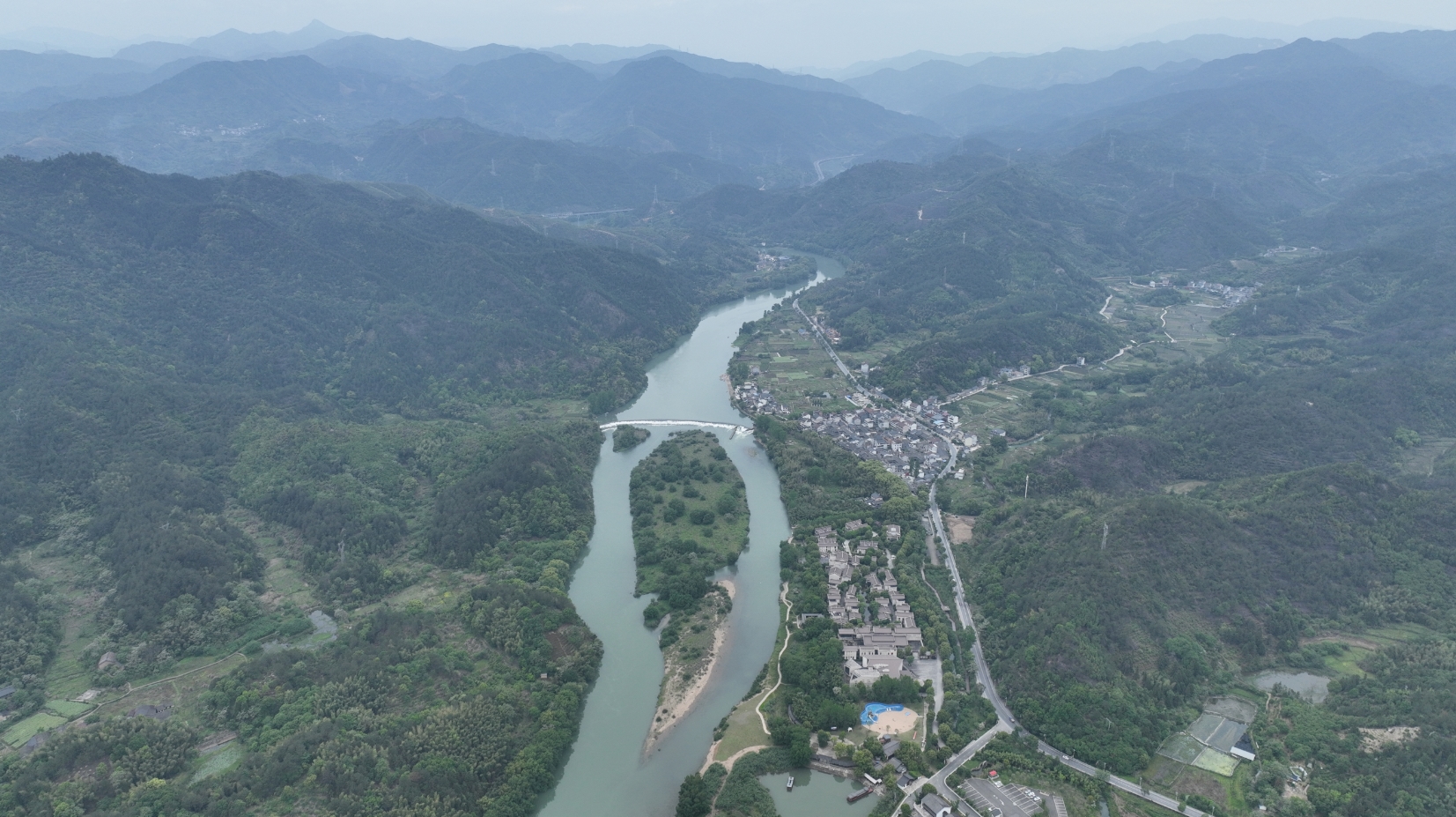 A scenic view of Lishui Tongjiyan