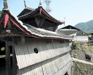 A scenic view of Lishui Wuwenjian Ci