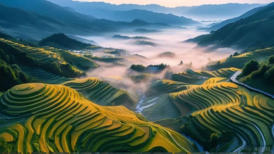 A scenic view of Lishui Yunhe Yinkuang Yizhi