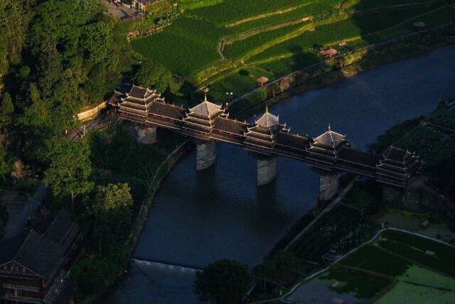 A scenic view of Liuzhou Chengyang Yongjiqiao