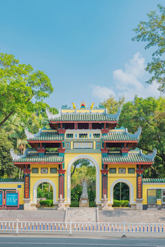 A scenic view of Liuzhou Liuhouci Beike