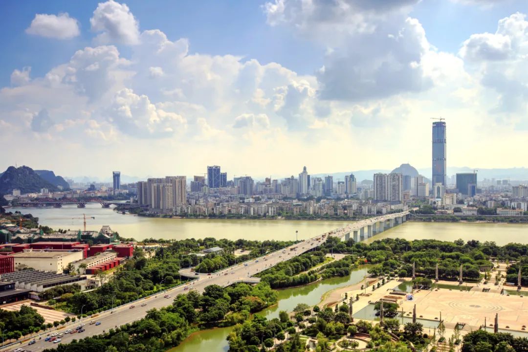 A scenic view of Liuzhou Mapang Gulou
