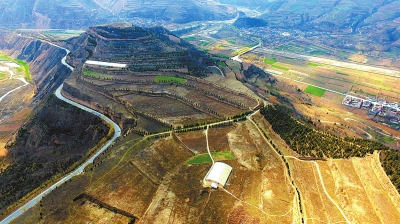 A scenic view of Longnan Dabaozishan Yizhi Ji Muqun