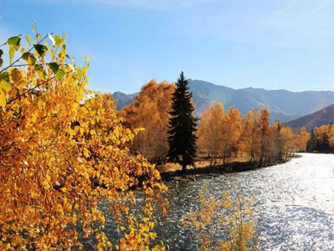 A scenic view of Longnan Lichuan Zhuanta