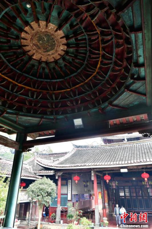 A scenic view of Longyan Xibei Tianhougong