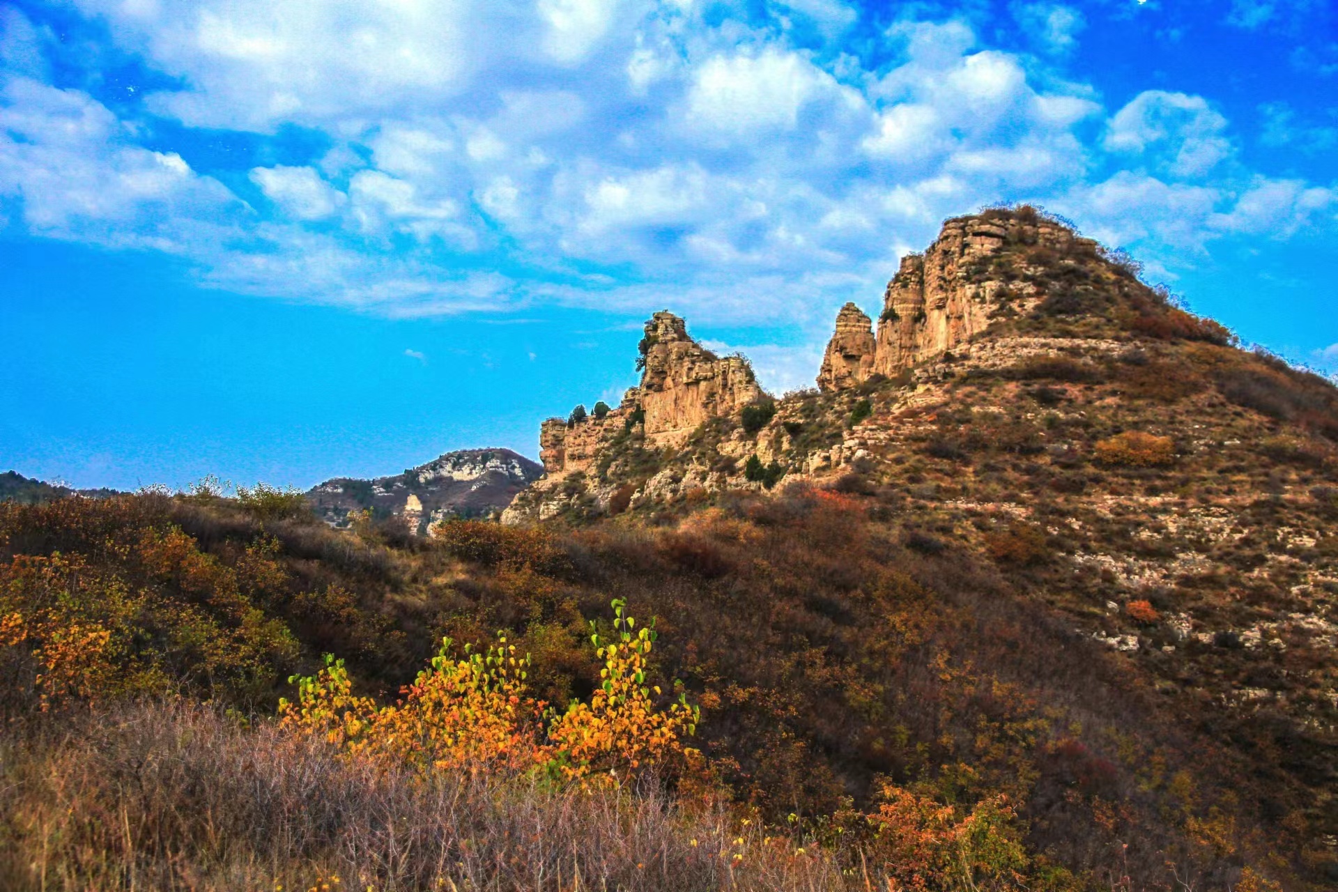 A scenic view of Luliang An Guo Temple