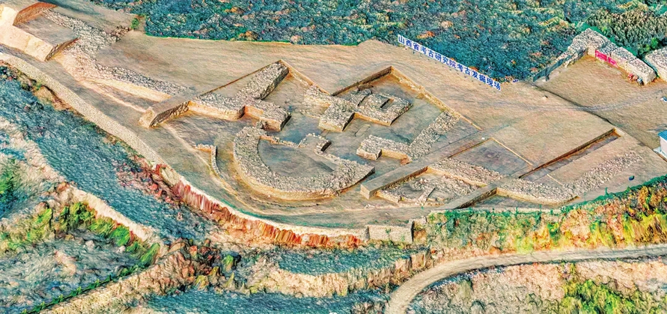 A scenic view of Luliang Bicun Site