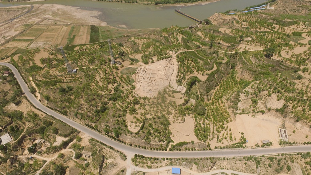 A scenic view of Luliang Bicun Site