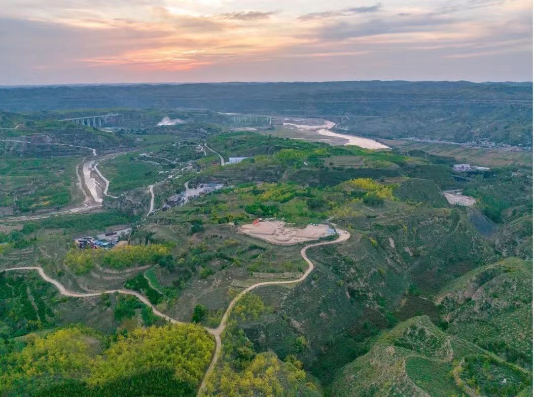 A scenic view of Luliang Bicun Site
