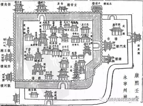 A scenic view of Luliang Dawu Drum Tower
