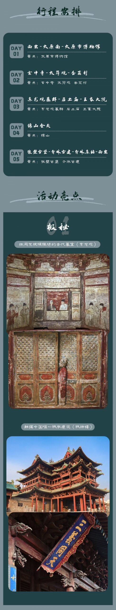 A scenic view of Luliang Donglongguan Tomb Group