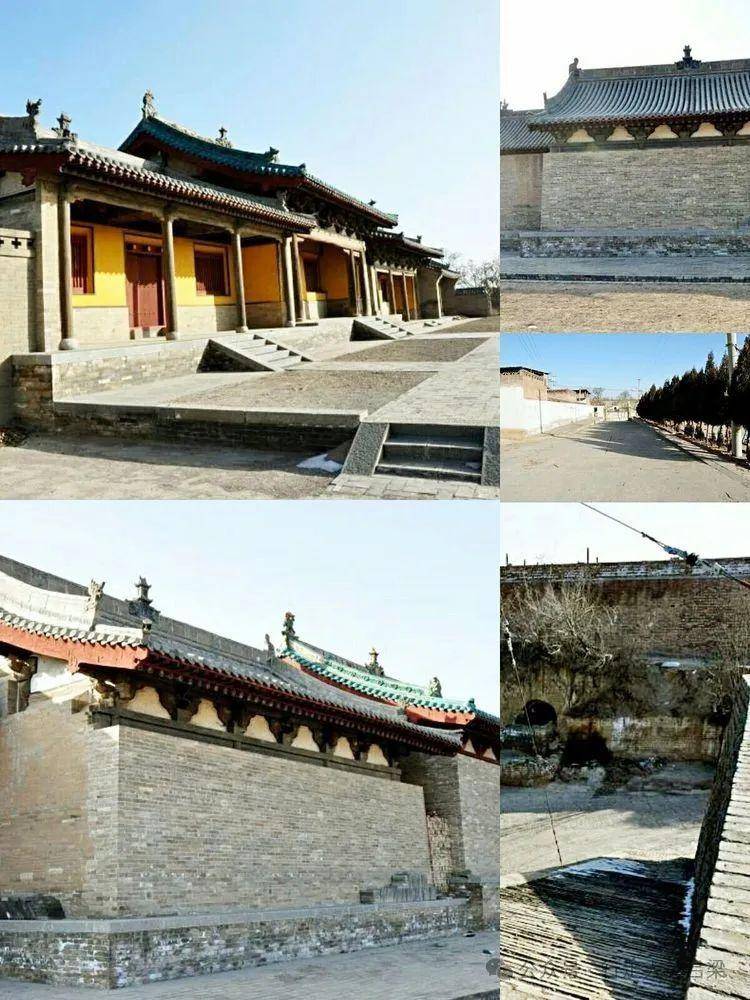 A scenic view of Luliang Fenyang Wuyue Temple