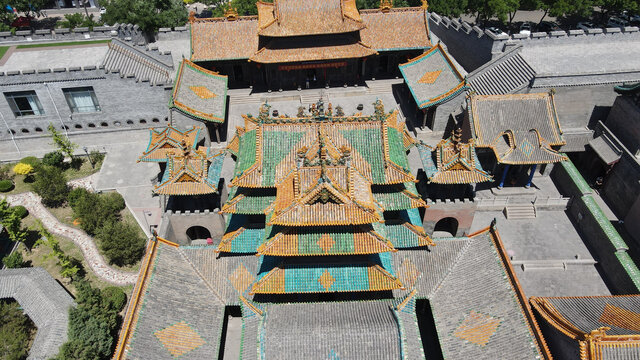 A scenic view of Luliang Houtu Shengmu Temple