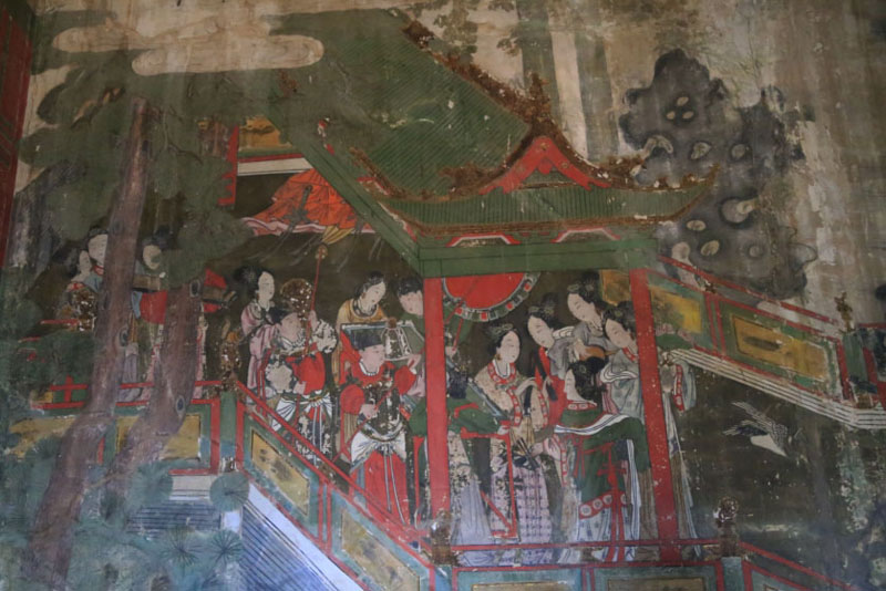 A scenic view of Luliang Houtu Shengmu Temple