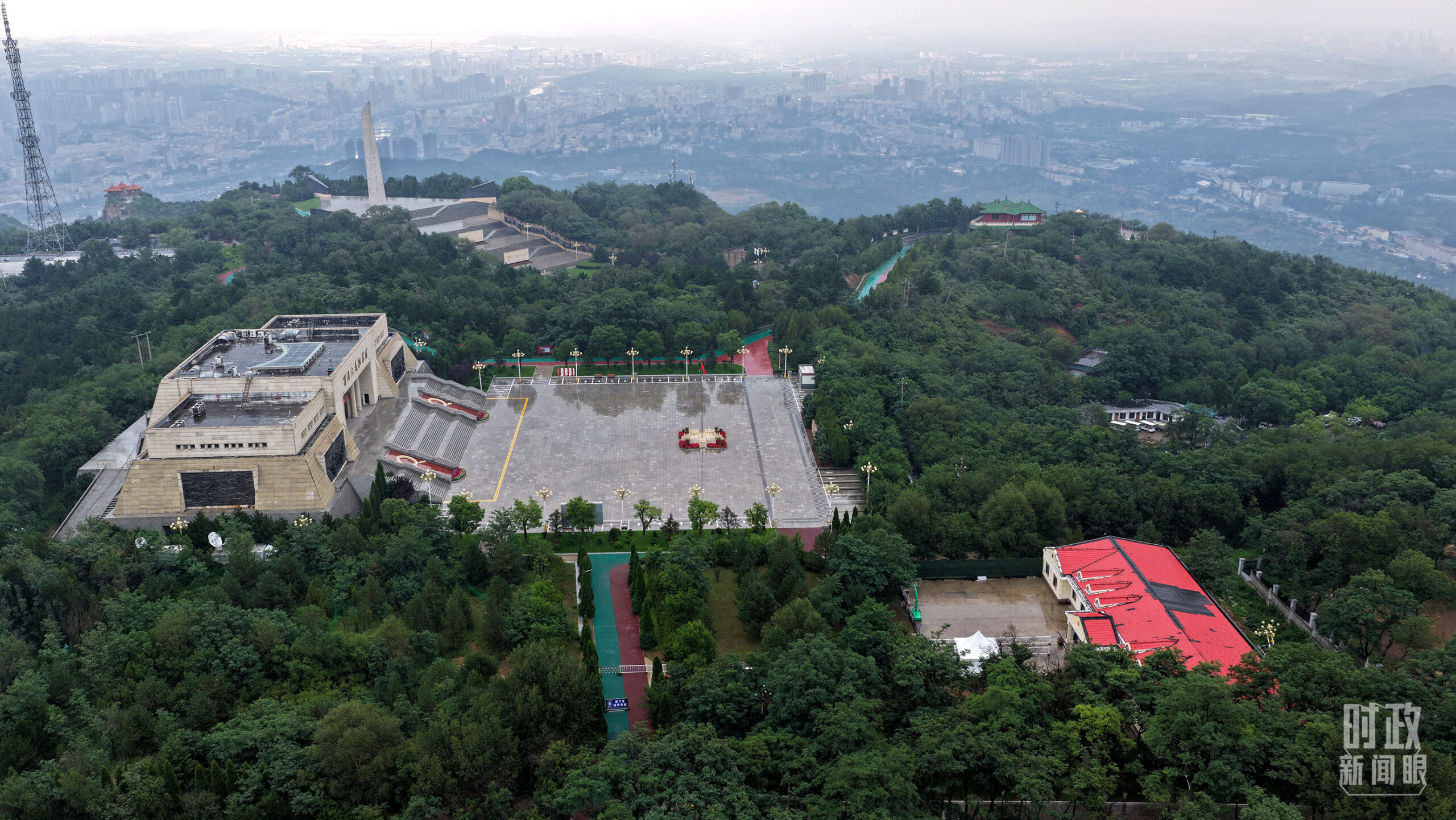 A scenic view of Luliang Jinsui Border Government Site