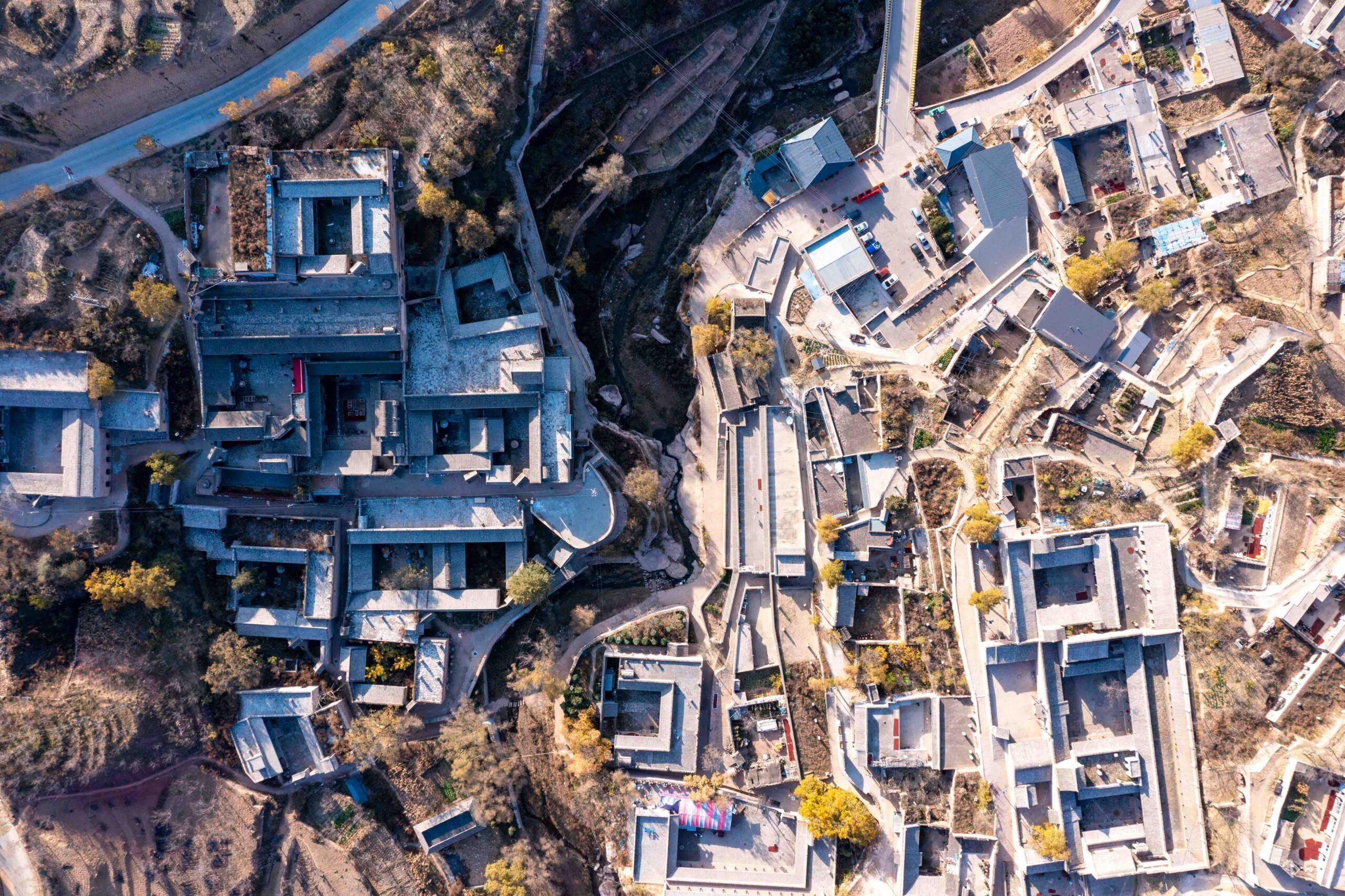A scenic view of Luliang Linxian Central Rear Committee Site