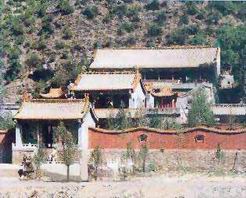 A scenic view of Luliang Shanshen Yu Thousand Buddha Grottoes