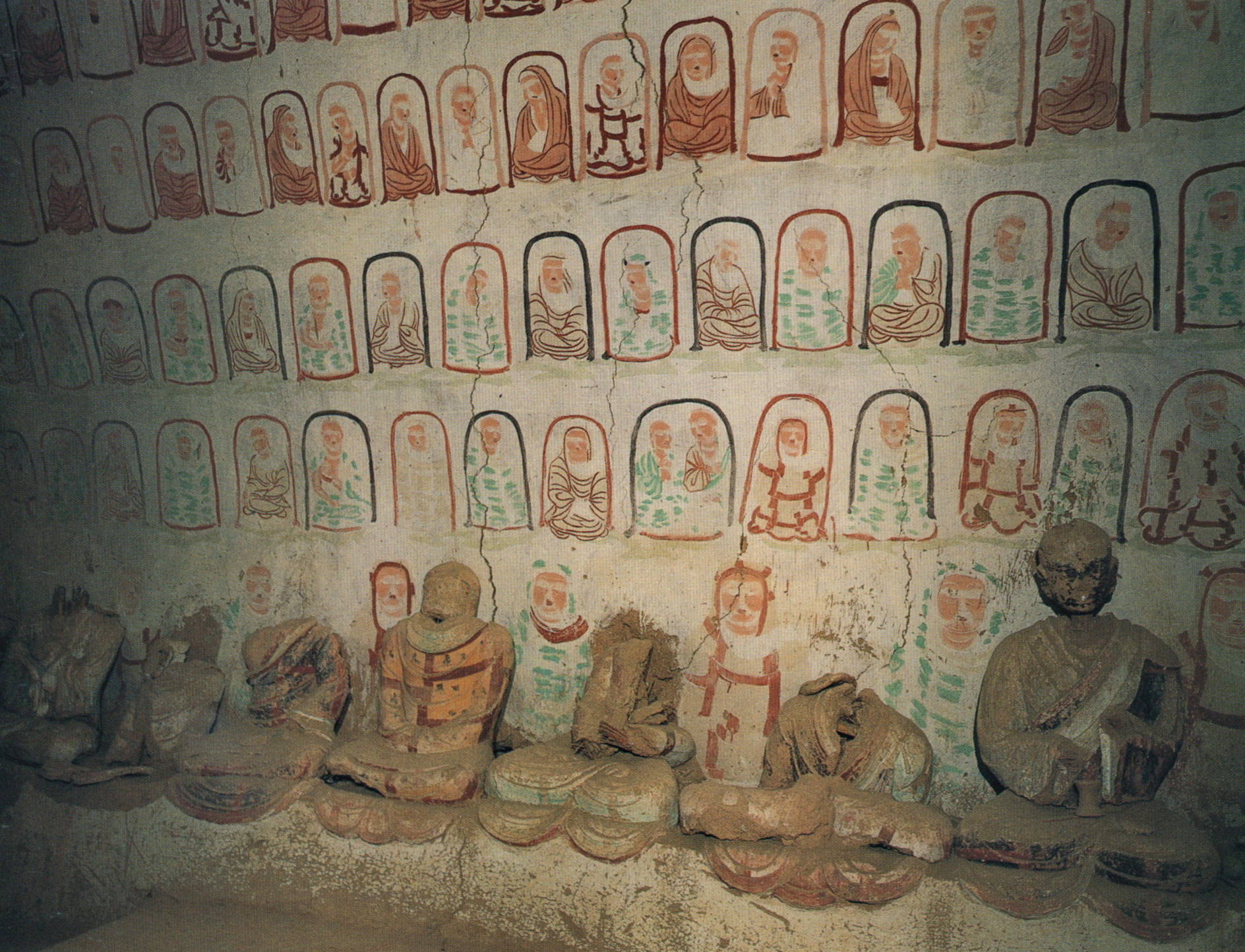 A scenic view of Luliang Shanshen Yu Thousand Buddha Grottoes