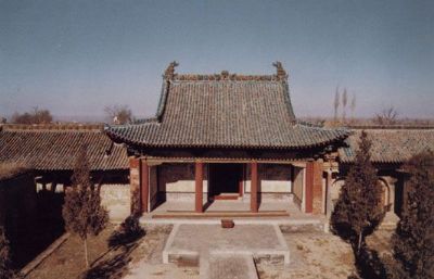A scenic view of Luliang Xingdongyuan Dongyue Temple