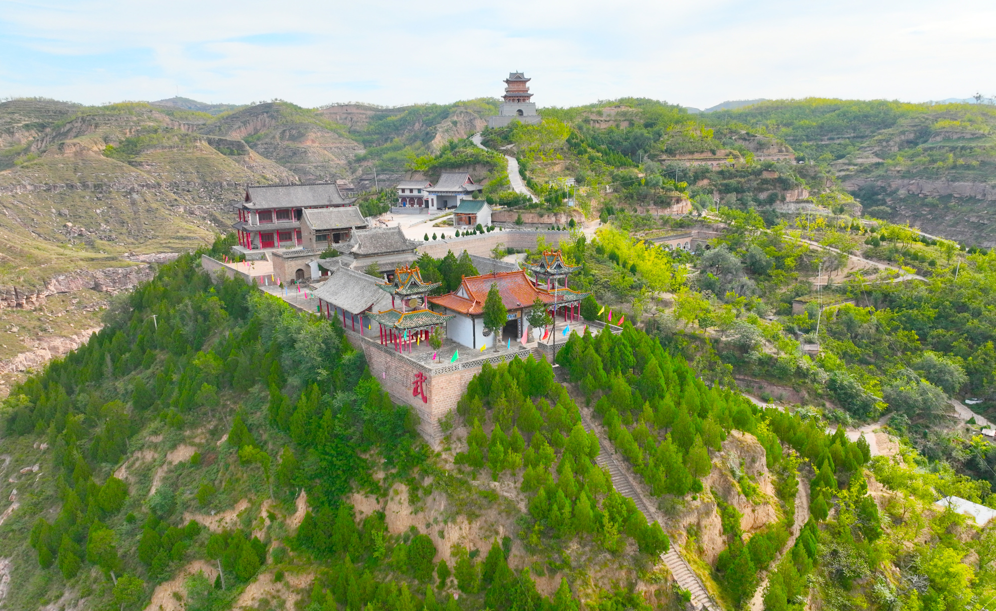 A scenic view of Luliang Yiju Temple