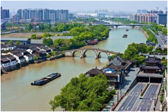 A scenic view of Luoyang Dayunhe Hanjiacang