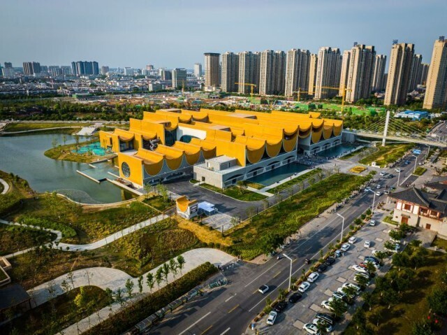 A scenic view of Luoyang Dayunhe Huiluocang