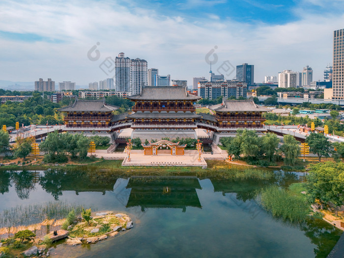 A scenic view of Luoyang Liuguogucheng