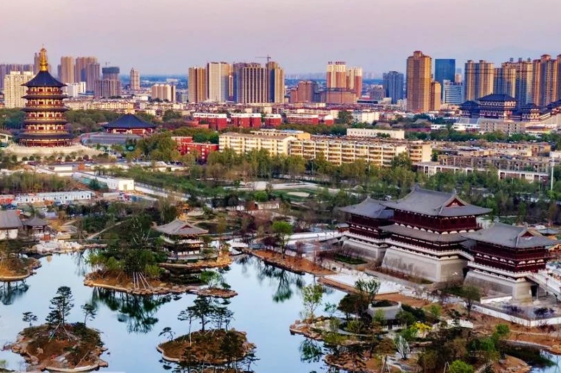 A scenic view of Luoyang Xigongbingying