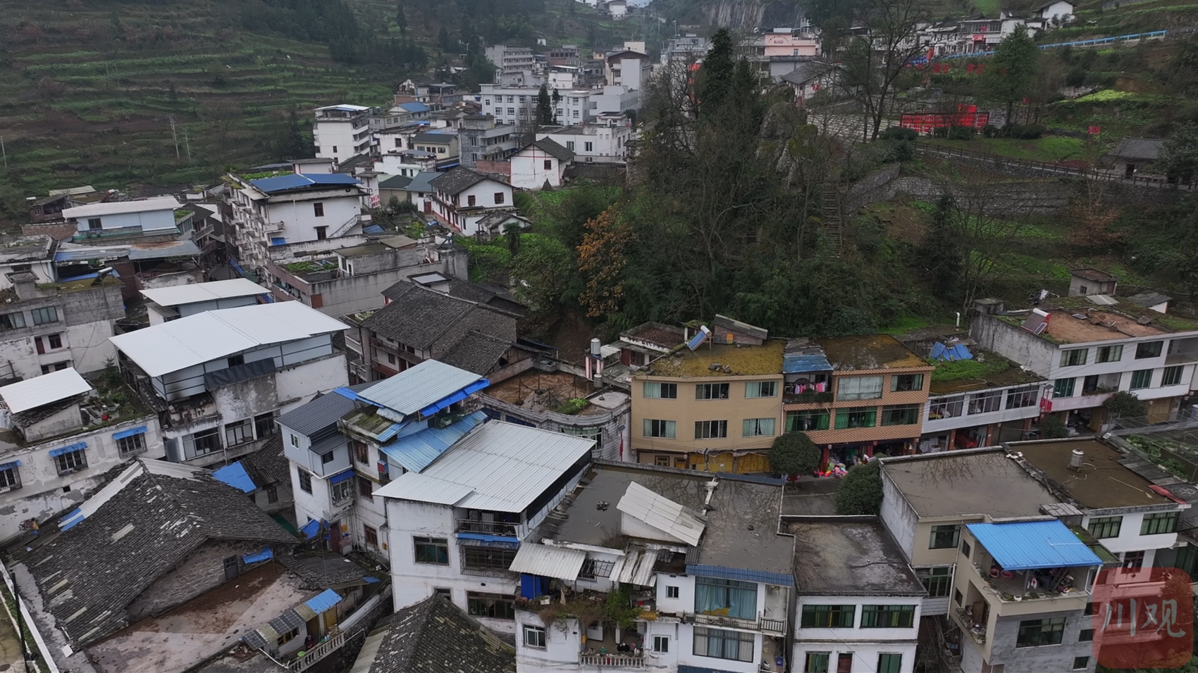 A scenic view of Luzhou Hongjun Changzheng Guo Shixiangzi Jiuzhi