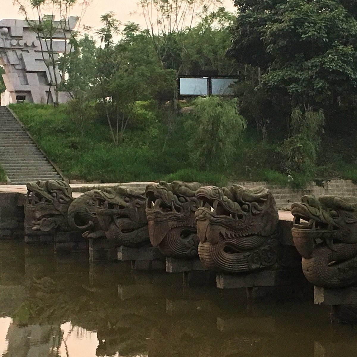 A scenic view of Luzhou Luxian Longqiaoqun