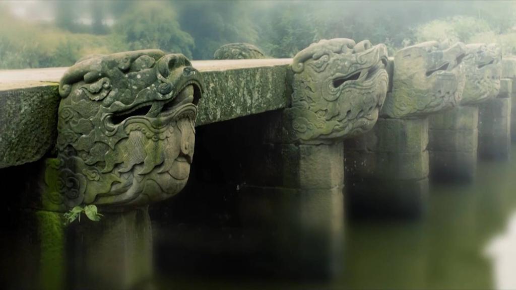 A scenic view of Luzhou Luxian Longqiaoqun