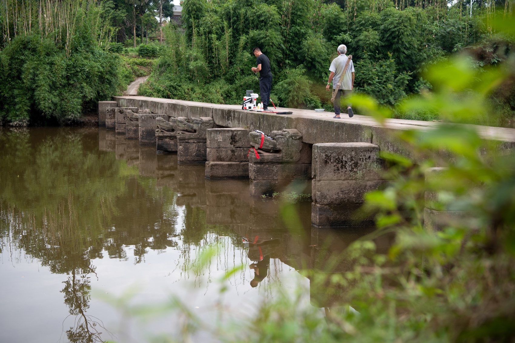 A scenic view of Luzhou Luxian Longqiaoqun