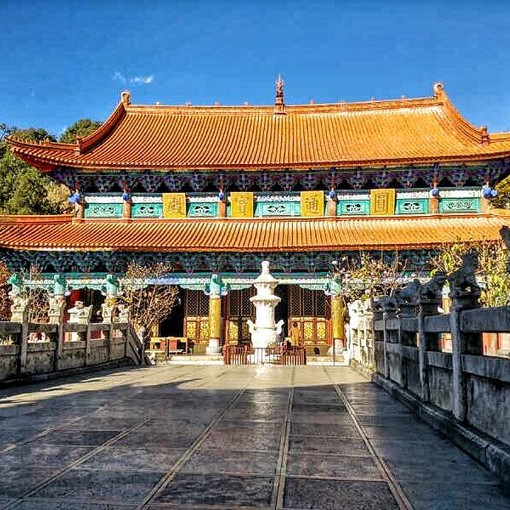 A scenic view of Luzhou Luxian Yuantongsi