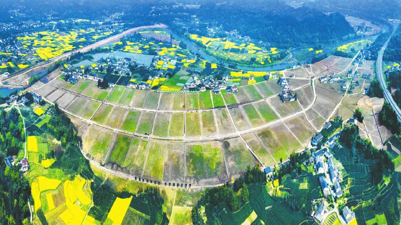 A scenic view of Meishan Zengjiayuan