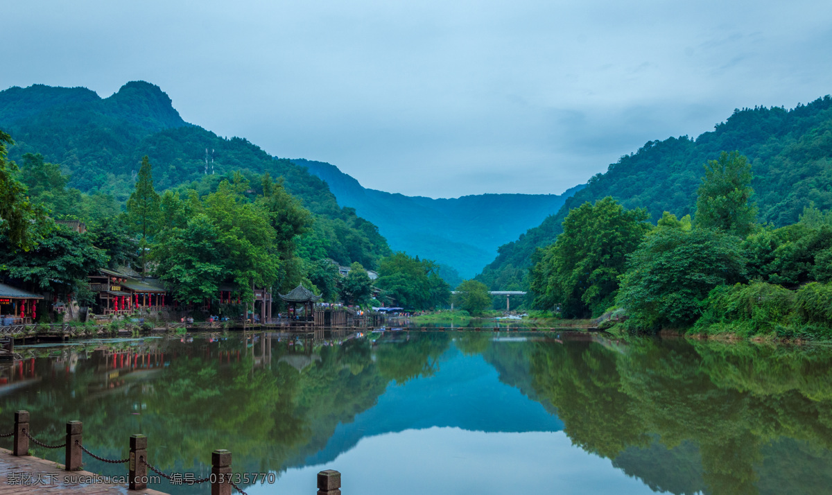 A scenic view of Meishan Zengjiayuan