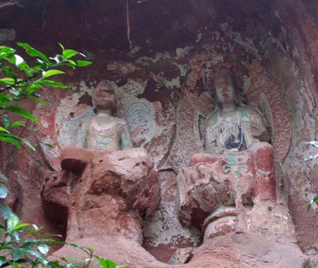 A scenic view of Meishan Zhongyansi Moya Zaoxiang