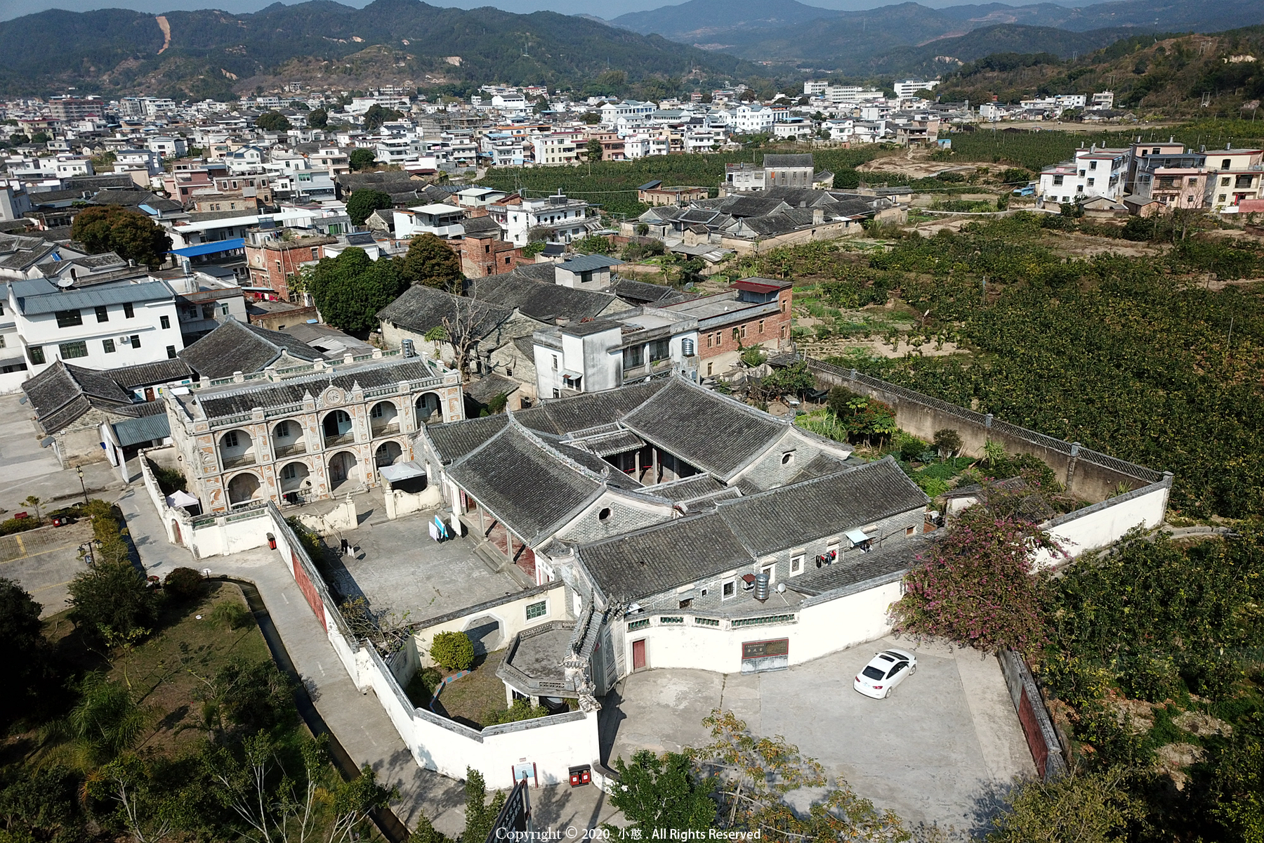 A scenic view of Meizhou Dabu Zhaoqingtang