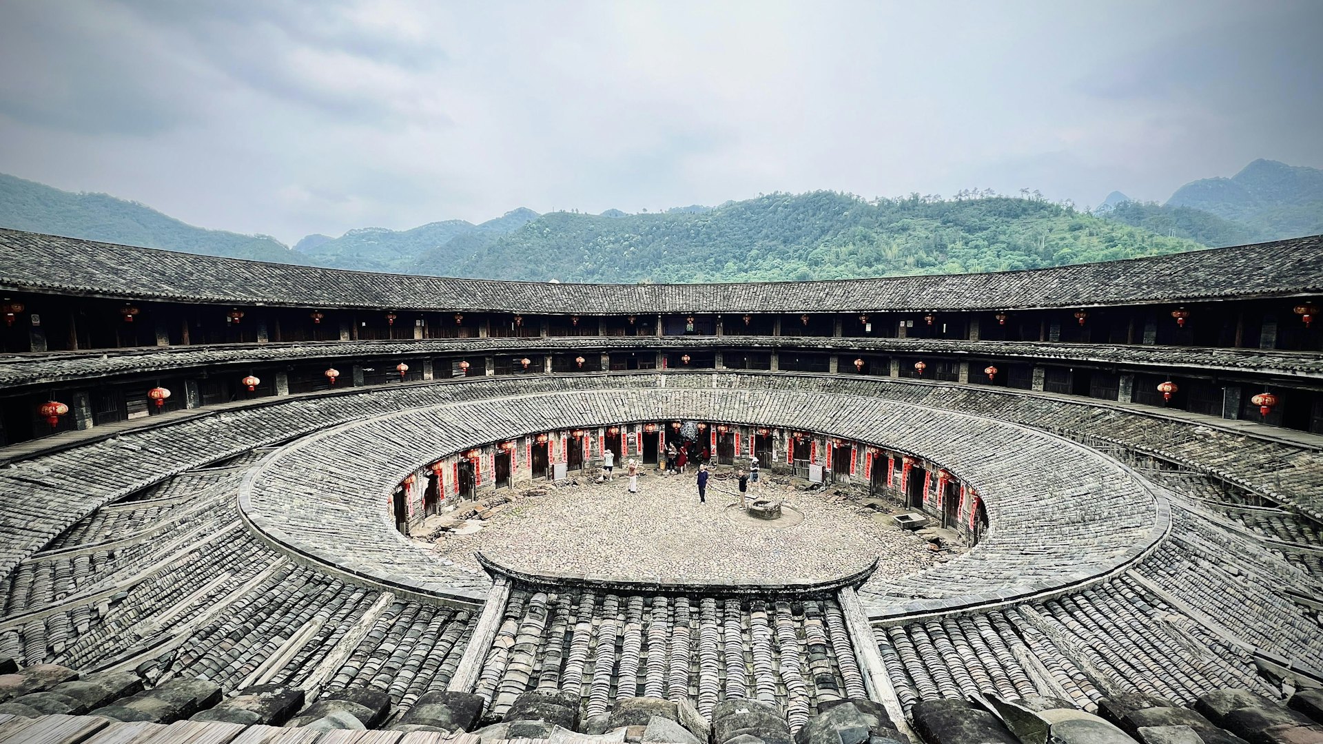 A scenic view of Meizhou Dabu Zhaoqingtang