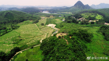 A scenic view of Meizhou Shixiongshan Yizhi